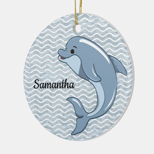 Kleine Dolphin Design Ornament (Links)