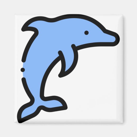 Kleine Dolphin Magnet (Vorne)
