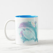 Kleine Dolphin-Tasse Zweifarbige Tasse (Links)