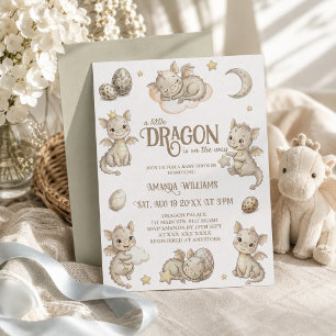 Kleine Drache Magische Babyparty Einladung