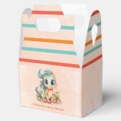 Kleine Drache Märchenjunge Babydusche Geschenkschachtel (Geöffnet)