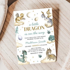 Kleine Dragon Baby Dusche Einladung