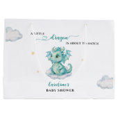 Kleine Dragon Baby Dusche Große Geschenktüte (Rückseite)