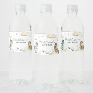 Kleine Dragon Baby Dusche Wasserflaschenetikett