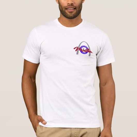 Kleine Druckdas logo-Moden der Männer T-Shirt (Vorderseite)