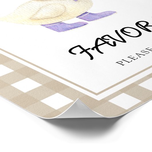 Kleine Duck Baby Duschfavoriten Poster (Ecke)