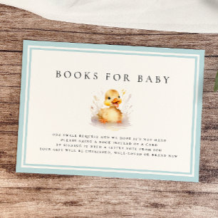 Kleine Duck Baby Shower Books für Baby Card