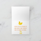 Kleine Duckhack bald Baby Dusche Danke (Innenseite)