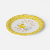 Kleine Duckhack bald Baby Dusche Einladung Pappteller (Schrägansicht)