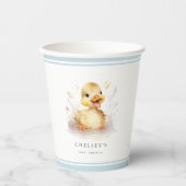 Kleine Duckling Babydusche Pappbecher (Vorderseite)