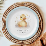 Kleine Duckling Babydusche Pappteller<br><div class="desc">Kleine Duckling Babydusche Teller</div>