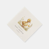 Kleine Duckling Babydusche Serviette (Ecke)