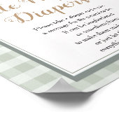 Kleine Duckling Babydusche Spätwindeln Poster (Ecke)