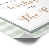 Kleine Duckling Babydusche Verlasst Ihre Wünsche Poster (Ecke)