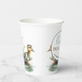 Kleine Duckling Paper Cups Junge Dusche Pappbecher (Rechts)