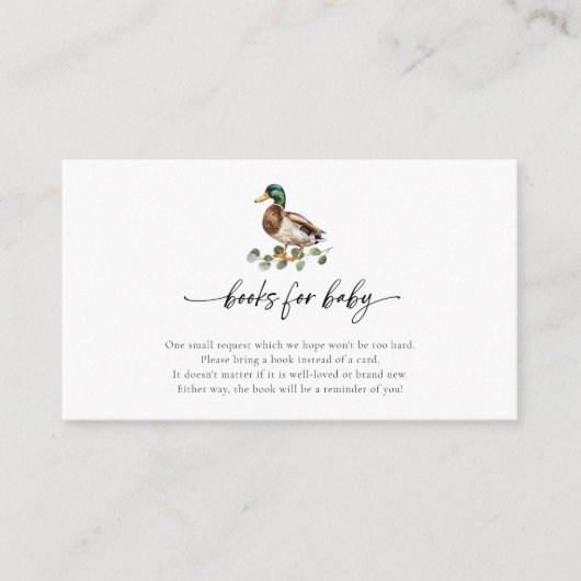 Kleine Ducklings Duck Baby Shower Buy Anfrage Begleitkarte (Vorderseite)