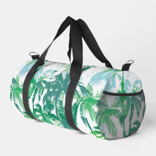 Kleine Duffel-Tasche Tropenpapier Duffle Bag (Rechte Ecke)