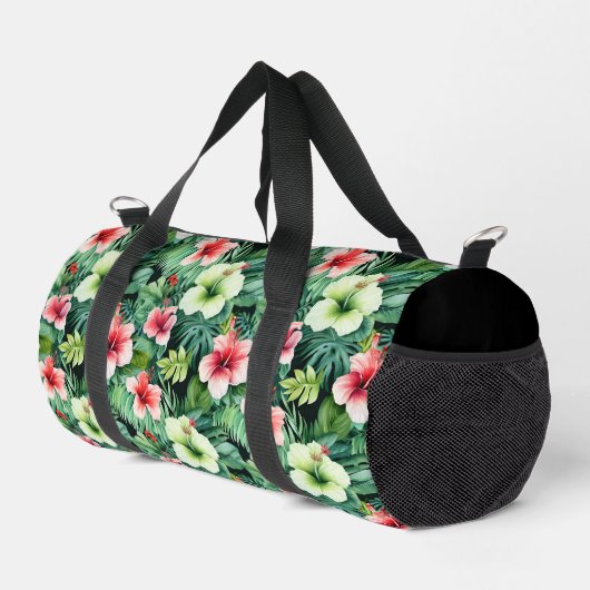 Kleine Duffel-Tasche Tropenpapier Duffle Bag (Rechte Ecke)