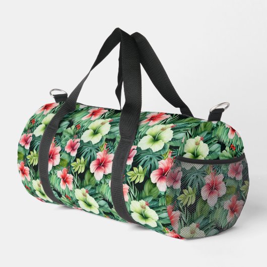 Kleine Duffel-Tasche Tropenpapier Duffle Bag (Rechte Ecke)