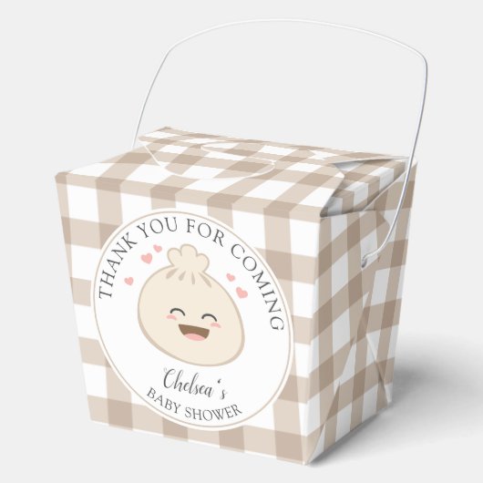 Kleine duftende Babydusche Danke, dass ihr gekomme Geschenkschachtel (Vorderseite)