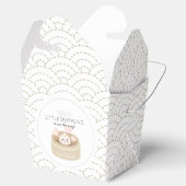 Kleine duftende weiße Babydusche Geschenkschachtel (Geöffnet)