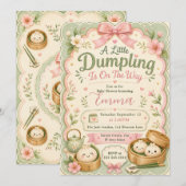 Kleine-Dümpelchen-Baby-Party Einladung (Vorne/Hinten)