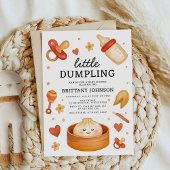 Kleine Dumpling Babydusche Einladung