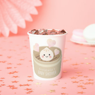 Kleine Dumpling Babydusche Pappbecher