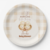 Kleine Dumpling Babydusche Pappteller (Vorderseite)