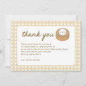 Kleine Dumpling Bao Babydusche Dankeskarte (Vorderseite)