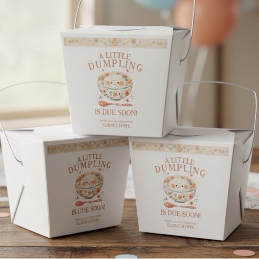 Kleine Dumpling Bao Bun Babydusche Geschenkschachtel