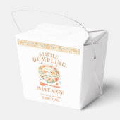 Kleine Dumpling Bao Bun Babydusche Geschenkschachtel (Rückseite)