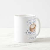 Kleine Dumpling Blue Watercolor Babydusche Kaffeetasse (VorderseiteRechts)