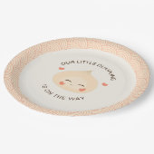 Kleine Dumpling Dim Sum Baby Dusche Pappteller (Schrägansicht)