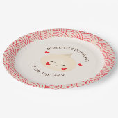 Kleine Dumpling Dim Sum Baby Dusche Pappteller (Schrägansicht)