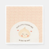 Kleine Dumpling Dim Sum Baby Dusche Serviette (Vorderseite)