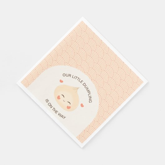 Kleine Dumpling Dim Sum Baby Dusche Serviette (Ecke)