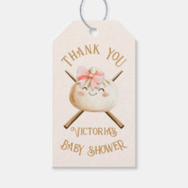 Kleine Dumpling Dim Sum Girl Babydusche Geschenkanhänger