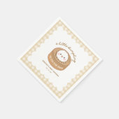 Kleine Dumpling ist auf dem Weg zur Babydusche Serviette (Ecke)