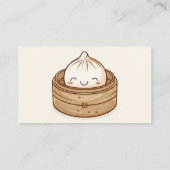 Kleine Dumpling Kawaii Babydusche Windelwanne Begleitkarte (Rückseite)