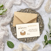 Kleine Dumpling Kawaii Babydusche Windelwanne Begleitkarte