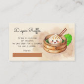 Kleine Dumpling Kwai Babydusche Windelwanne Begleitkarte (Vorderseite)