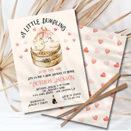 Kleine Dumpling Mommy und Babydusche Einladung