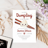 Kleine Dumpling Niedliche chinesische Chopstick-Ba Einladung
