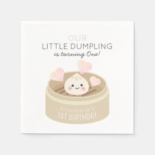 Kleine Dumpling zum Geburtstag Serviette