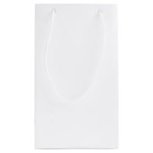 Kleine dunkelblaue und rote Geschenktasche Geschenktüte (Rückseite)