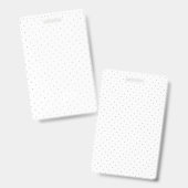 Kleine, dunkelgraue Plakate und Punkte in einem Ausweis (Front & Back)