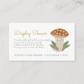 Kleine Duschkabine für Pilze Begleitkarte (Vorderseite)