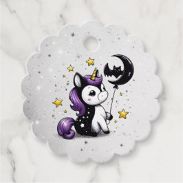 Kleine Einhorn-Babydusche Geschenkanhänger