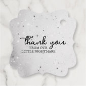 Kleine Einhorn-Babydusche Geschenkanhänger (Rückseite)